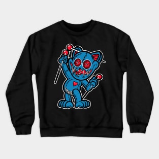 Happy VooDoo Kitty Cat Doll Tennessee Colors Crewneck Sweatshirt